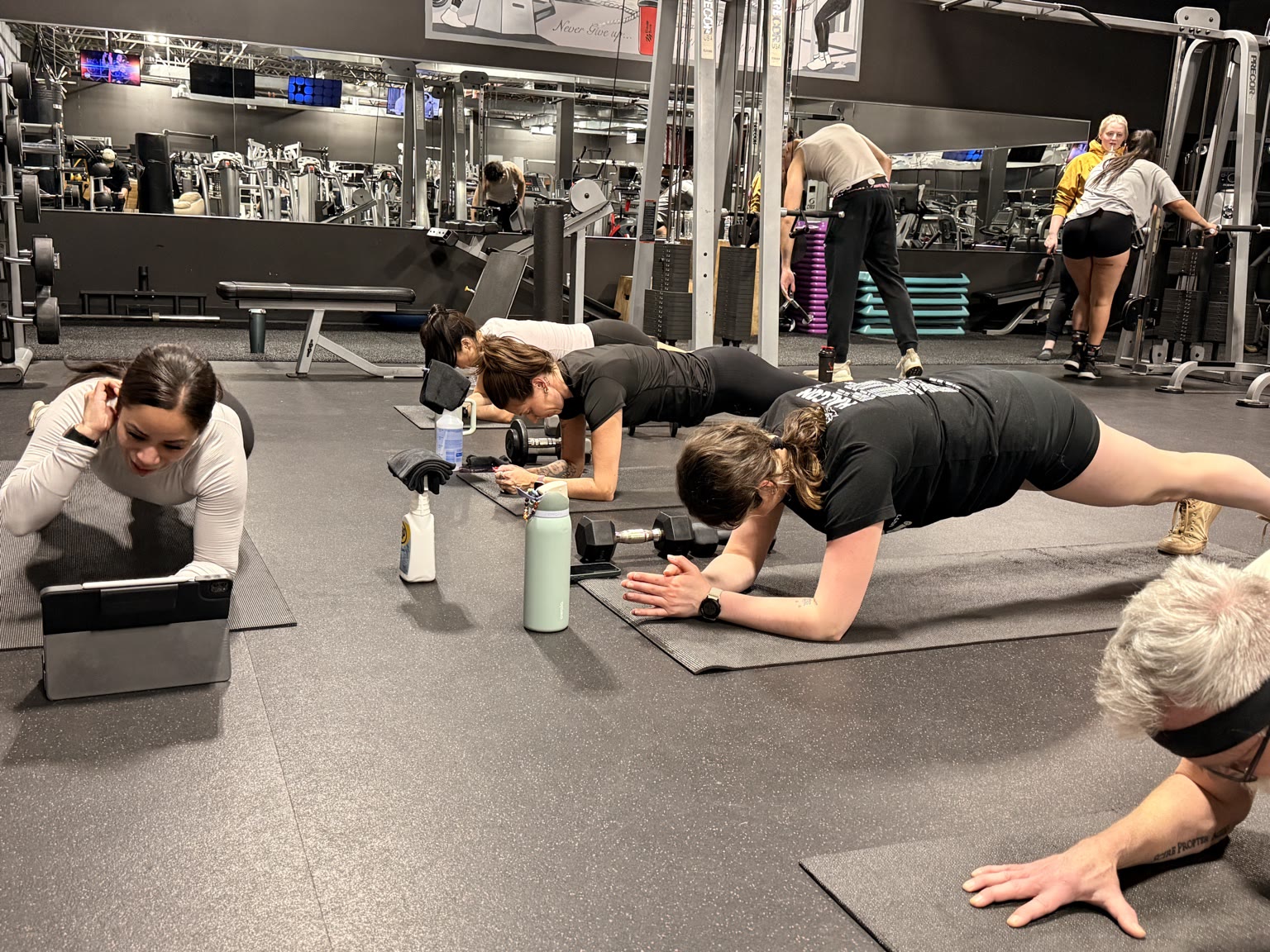 Ace Athletics members training together in a small-group class