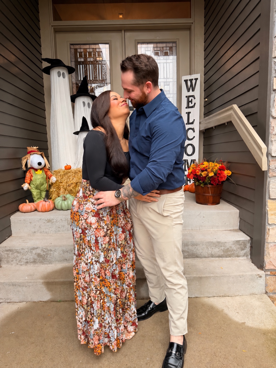 John and Kelly together outdoors