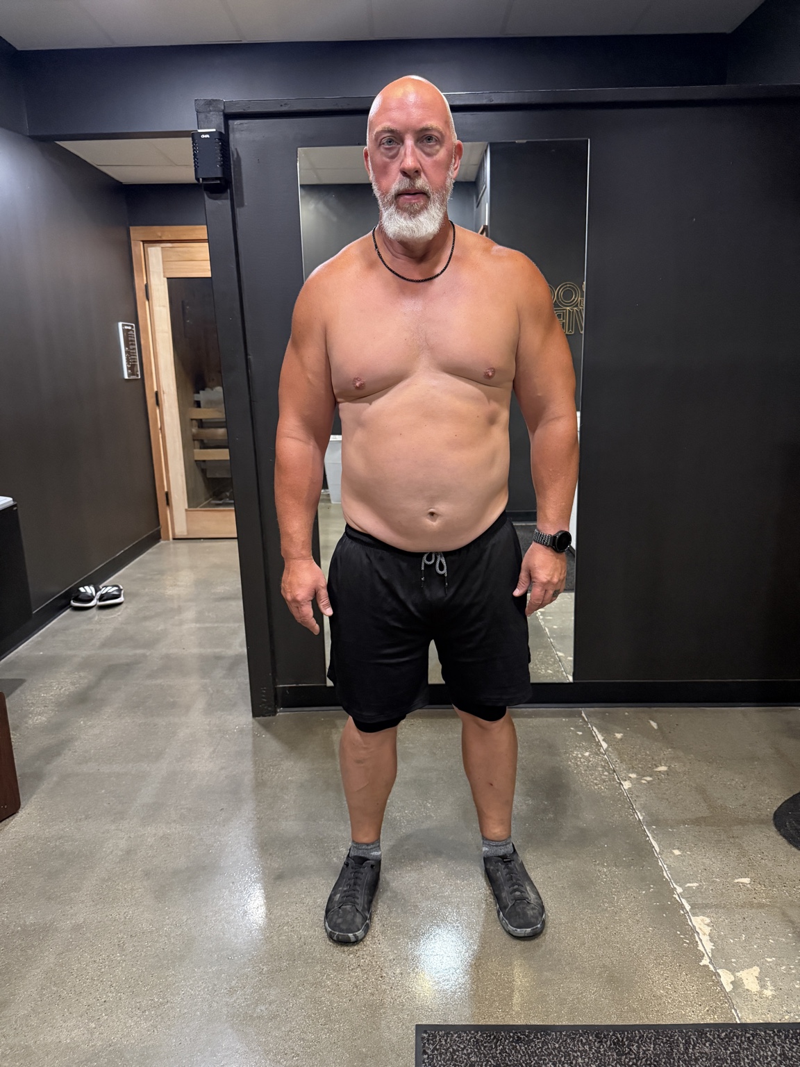 Mitch’s transformation — Front view after transformation